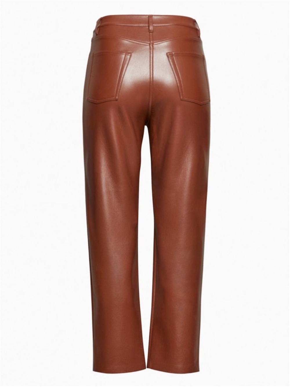 Aritzia The Melina Cropped Pant in Cognac Size 2 - Picture 6 of 15